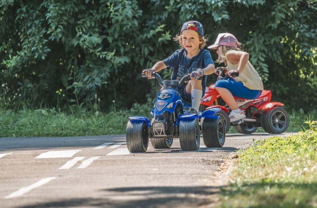Квадроцикл педальный синий  